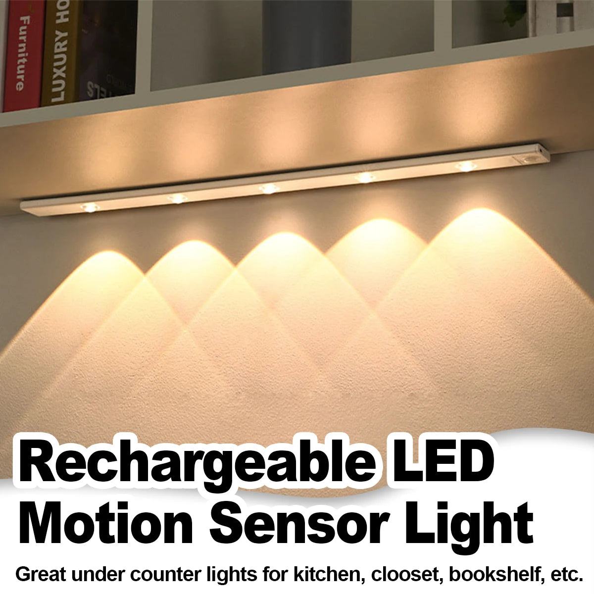 Rechargeable Lights with Motion Sensor