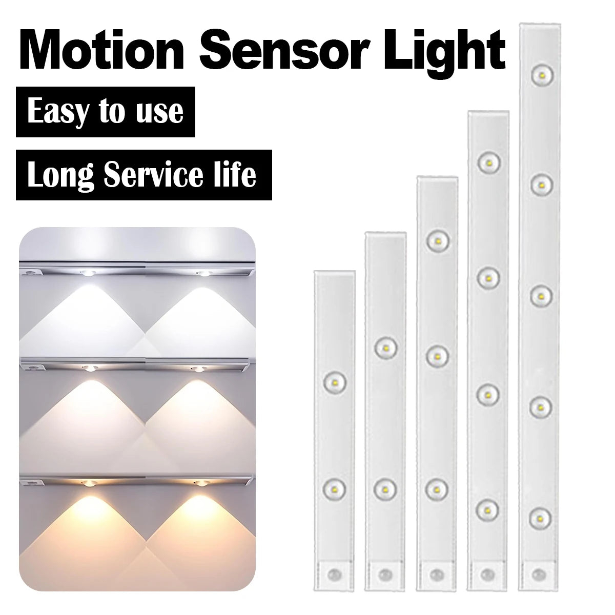 Rechargeable Lights with Motion Sensor