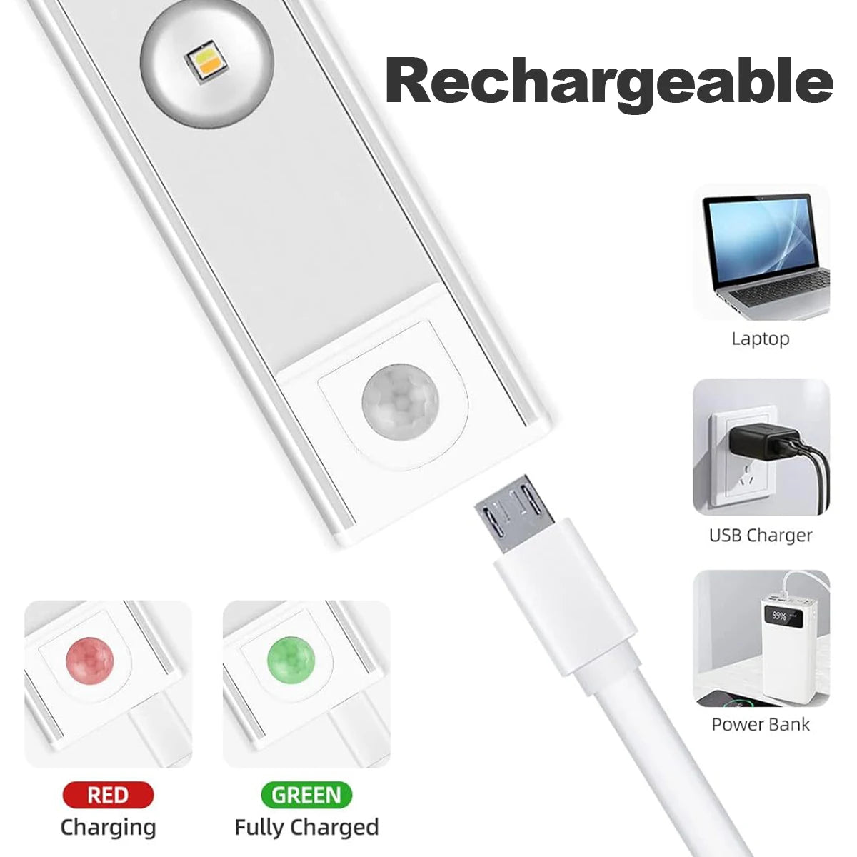Rechargeable Lights with Motion Sensor