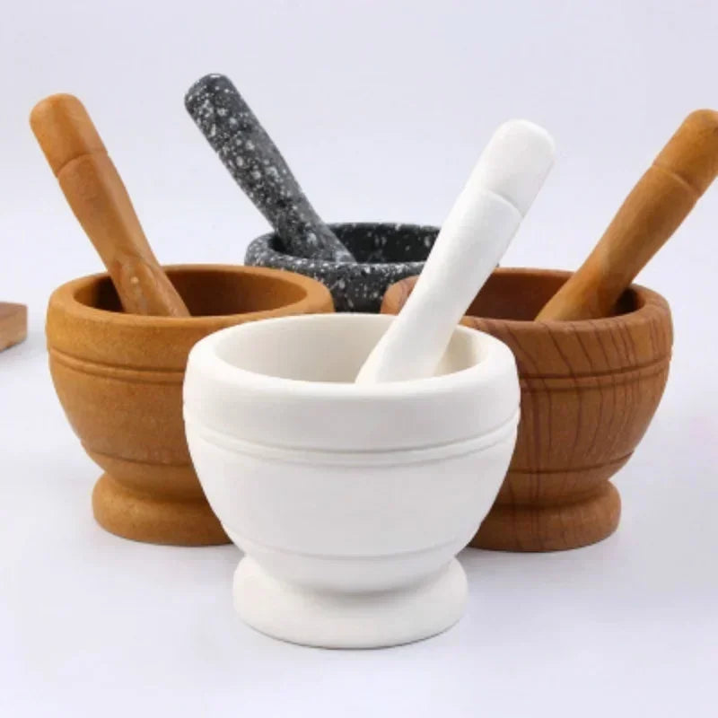 Resin Mortar and Pestle – Garlic, Herb and Spice Grinder for Kitchen and Restaurant