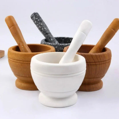 Resin Mortar and Pestle – Garlic, Herb and Spice Grinder for Kitchen and Restaurant