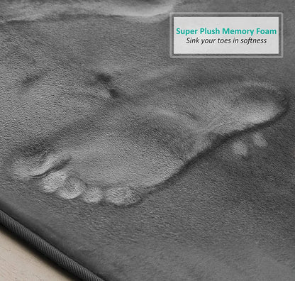 3-Piece Bathroom Mat Set – Non-Slip Memory Foam