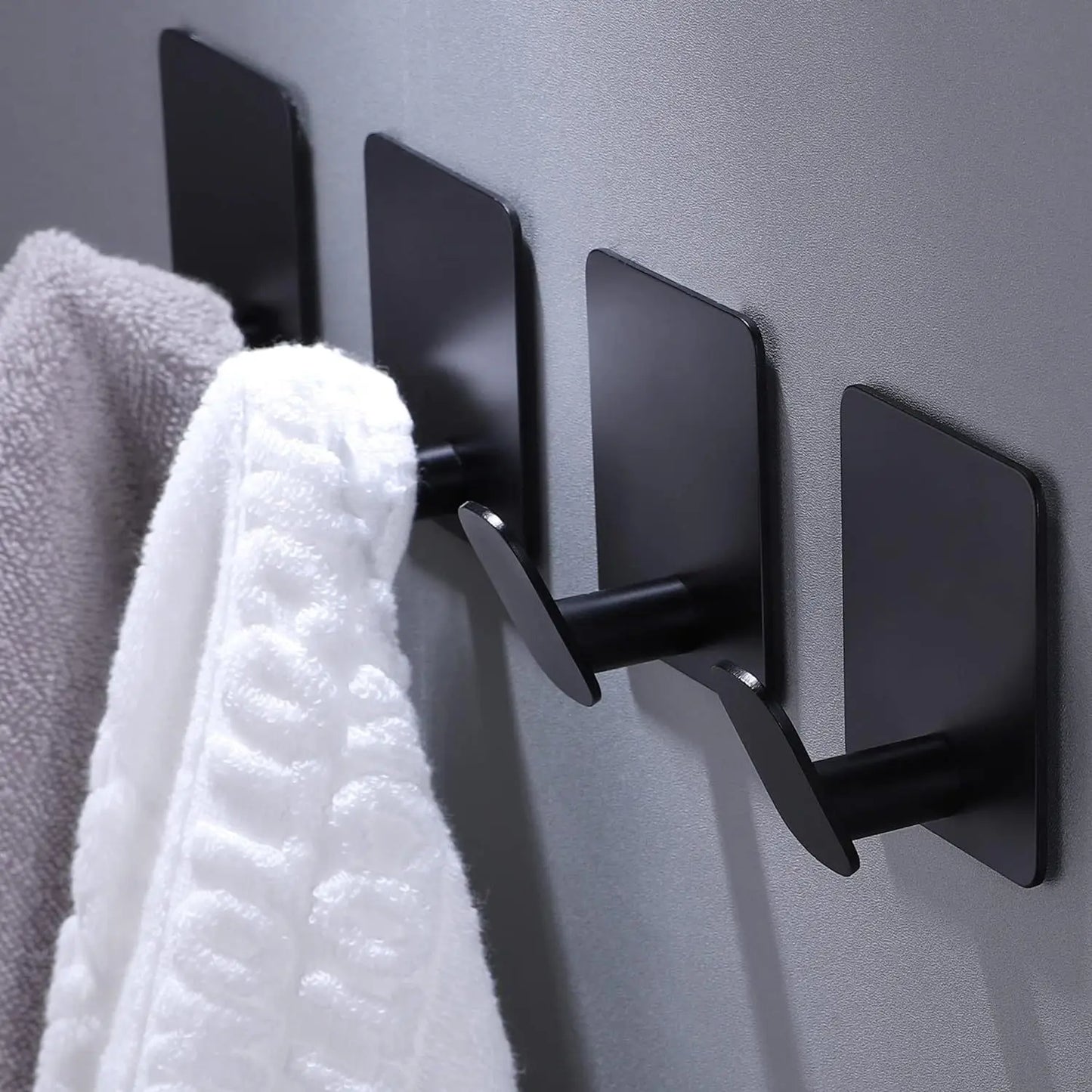 Stainless Steel Adhesive Wall Hook – Multipurpose Holder for Towels, Bathrobes and Utensils (Bathroom/Kitchen)