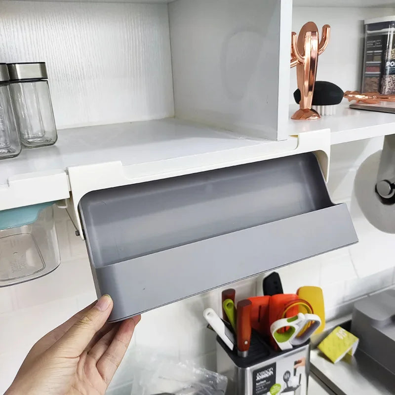 Wall or Shelf Spice Organiser – Sliding Holder with Small Bottles for the Kitchen