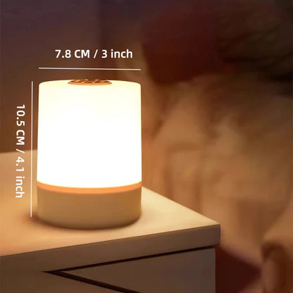 Touch LED Table Lamp – Night Light with 3 Brightness Modes and USB Rechargeable Battery