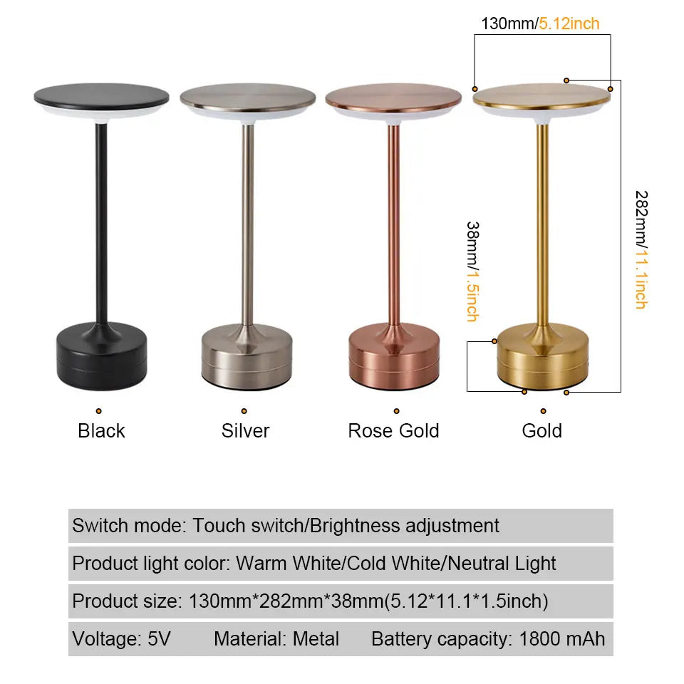Luxury Metal LED Table Lamp