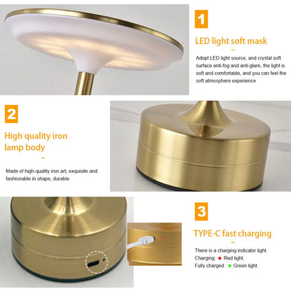 Luxury Metal LED Table Lamp