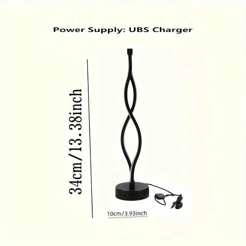 Decorative LED Table Lamp – Minimalist, Creative and Artistic Scandinavian Design for Bedrooms and Living Rooms