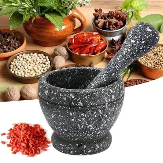 Resin Mortar and Pestle – Garlic, Herb and Spice Grinder for Kitchen and Restaurant