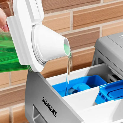 Airtight Powder or Liquid Soap Dispenser – Transparent Organiser with Lid and Measuring Cup