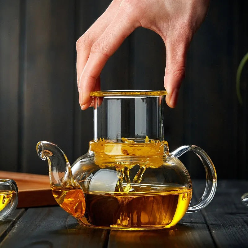 Heat-Resistant Glass Kettle with Infuser