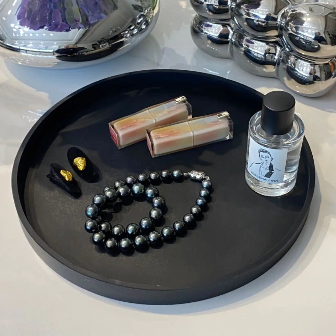 Round Decorative Silicone Tray – Soap Dish