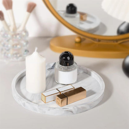 Round Decorative Silicone Tray – Soap Dish